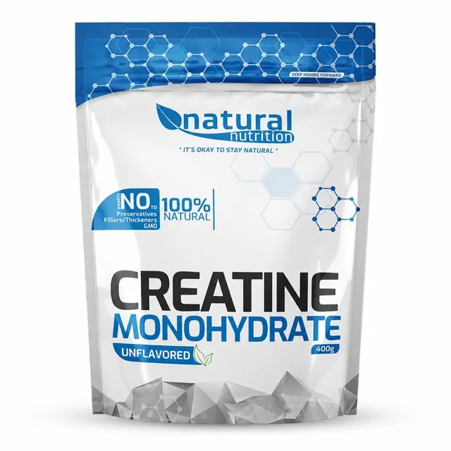 Natural Nutrition Kreatin monohydrát v práškové formě Natural 400g