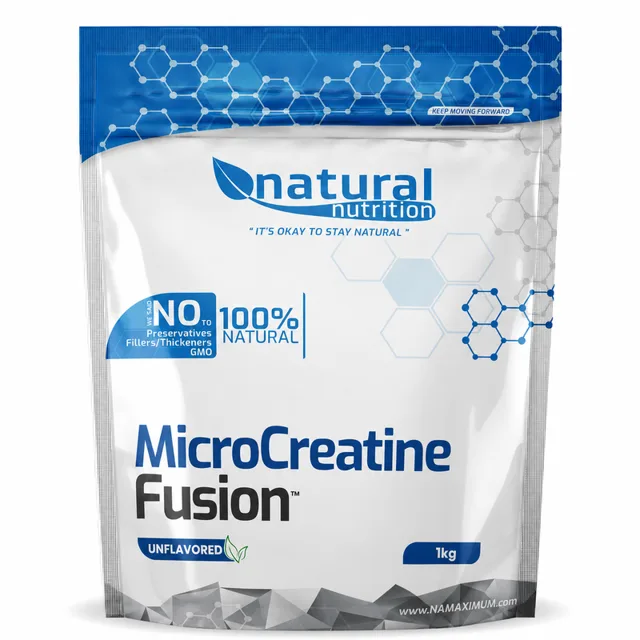 Natural Nutrition MicroCreatine Fusion™ mikronizovaný kreatín monohydrát 1kg Natural