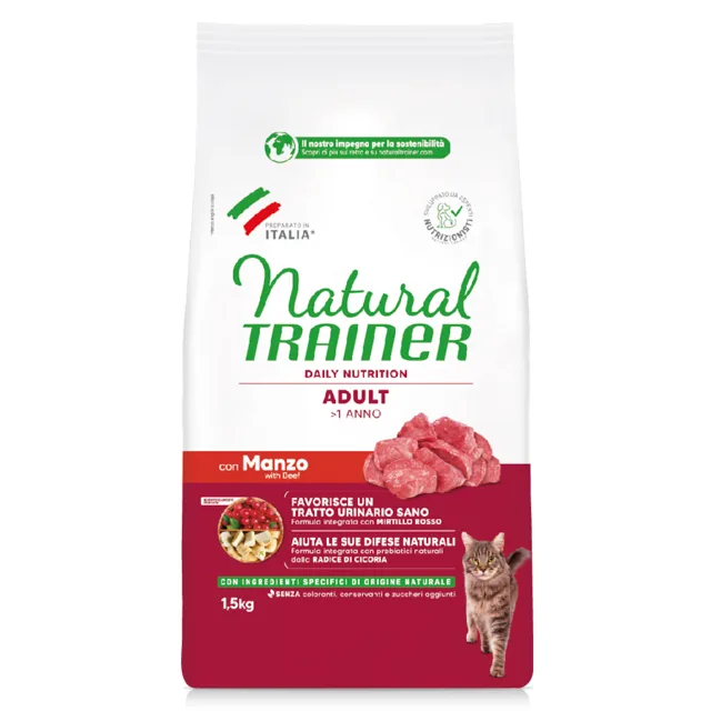 Natural Trainer Adult Beef - 18 kg (12 x 1,5 kg)