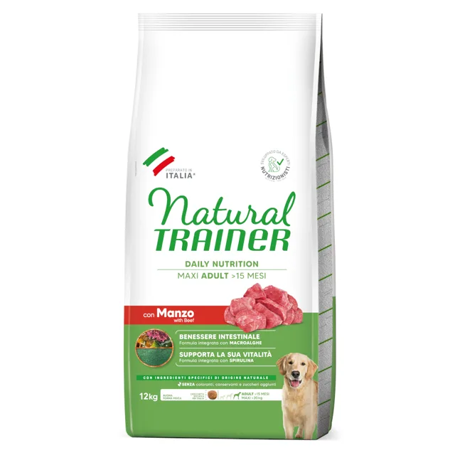 Natural Trainer Adult Maxi s hovězím - 2 x 12 kg