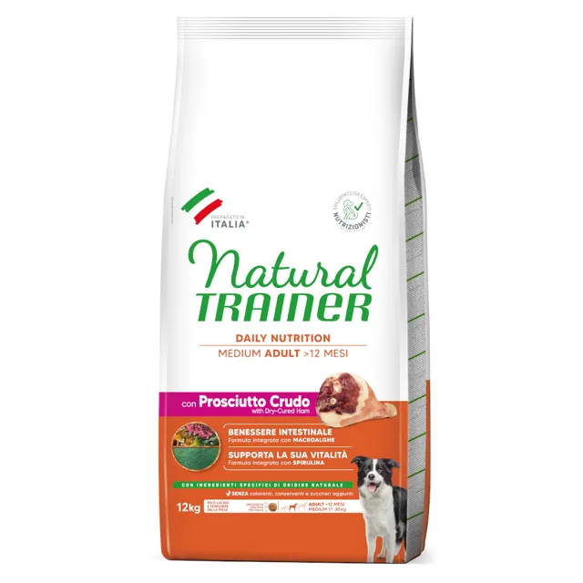 Natural Trainer Adult Medium Prosciutto Crudo - 2 x 12 kg