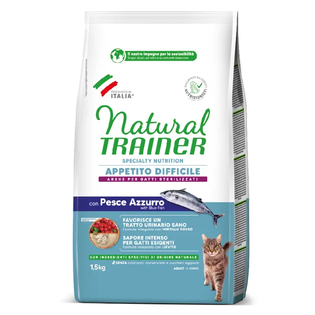 Natural Trainer Difficult Appetite Blue Fish - výhodné balení: 2 x 1,5 kg