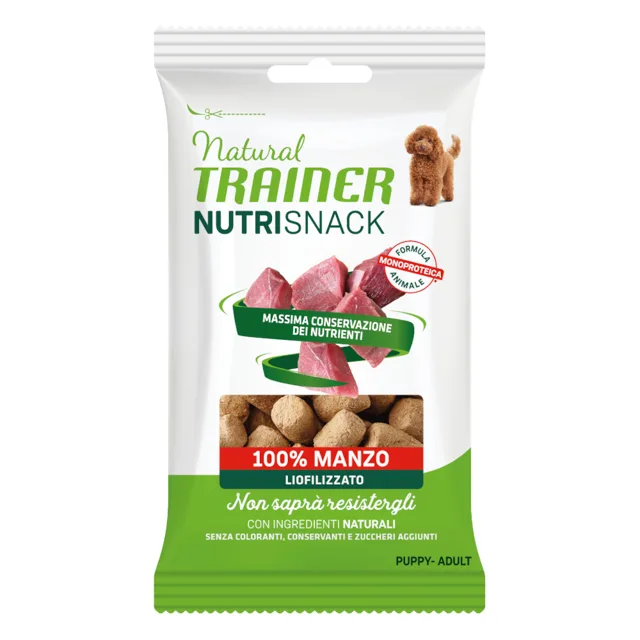 Natural Trainer Nutri Snack mrazem sušené kousky Puppy & Adult 20 g - kuřecí
