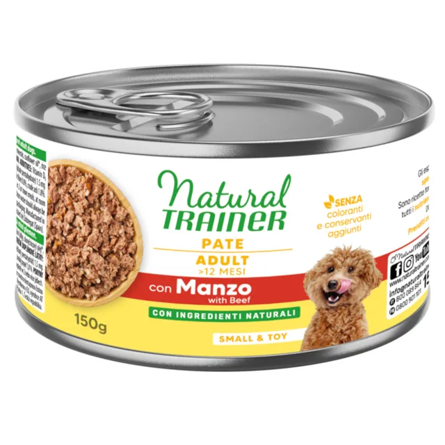 Natural Trainer Pate Small & Toy Adult 12 x 150 g - kuřecí