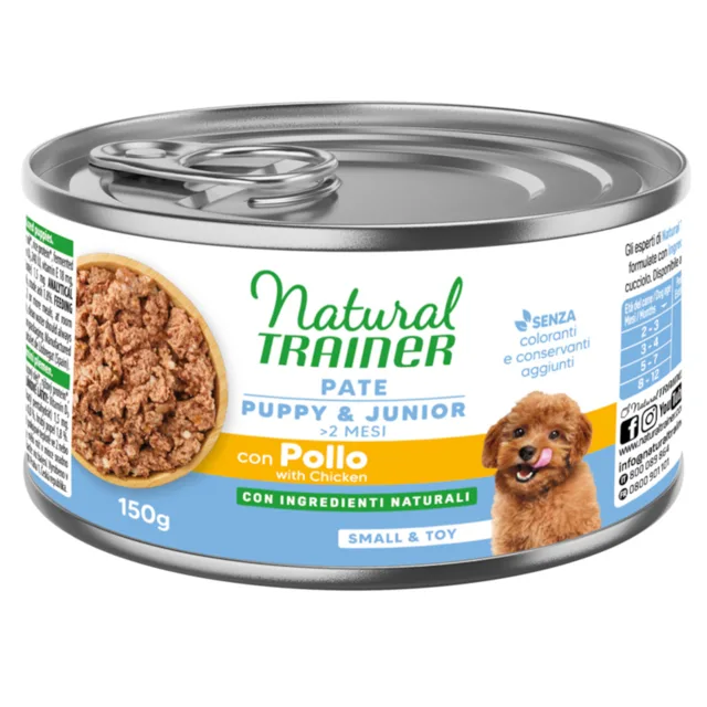 Natural Trainer Pate Small & Toy Puppy & Junior s kuřecím - 6 x 150 g