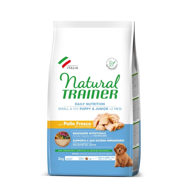 Natural Trainer Puppy & Junior Small & Toy kuřecí - 3 x 2 kg