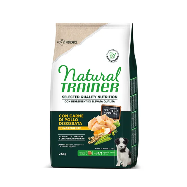 Natural Trainer Selected Quality Nutrition Puppy Medium & Maxi Chicken - výhodné balení: 2 x 2,5 kg