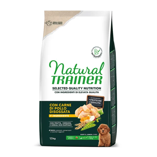 Natural Trainer Selected Quality Nutrition Puppy Small & Toy Chicken - 1,5 kg