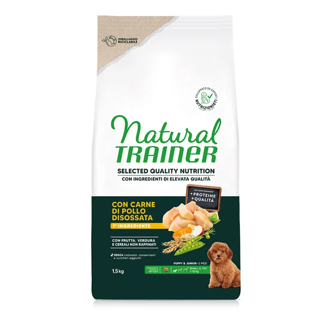 Natural Trainer Selected Quality Nutrition Puppy Small & Toy Chicken - výhodné balení: 2 x 1,5 kg