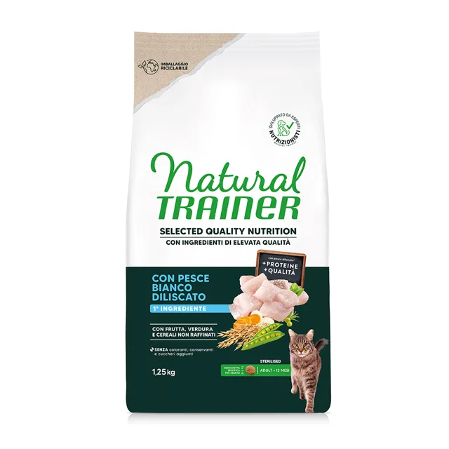 Natural Trainer Selected Quality Nutrition Sterilised White Fish - výhodné balení: 2 x 1,25 kg