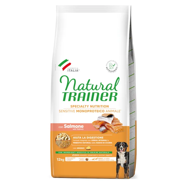 Natural Trainer Sensitive Adult Medium & Maxi losos - 12 kg