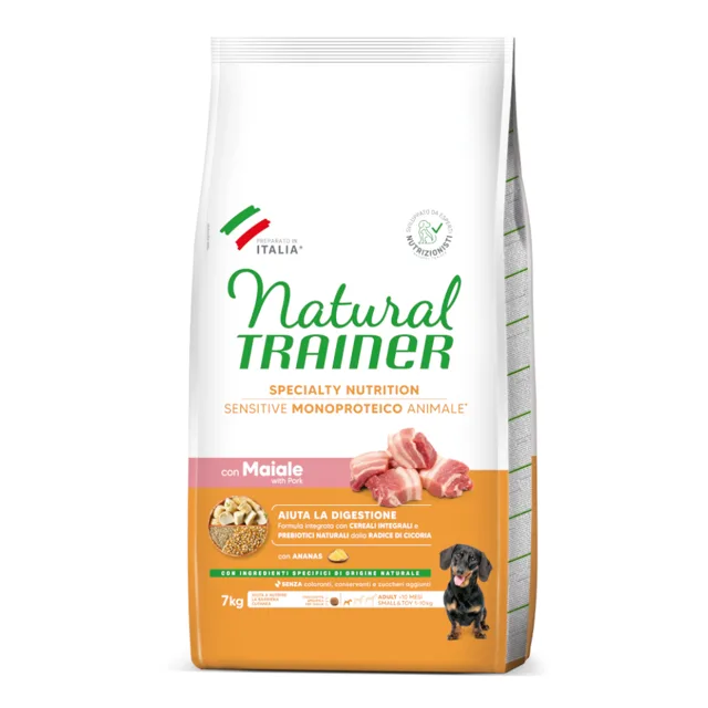 Natural Trainer Sensitive Adult Small & Toy s vepřovým - 7 kg