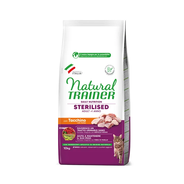 Natural Trainer Sterilised krůtí - 10 kg