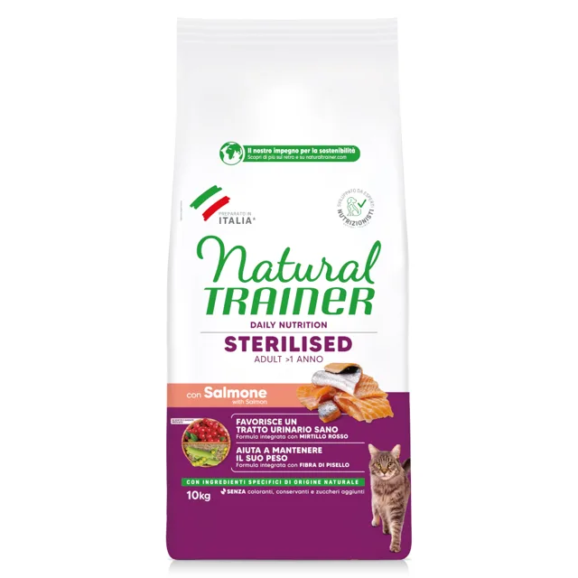 Natural Trainer Sterilised losos - 10 kg