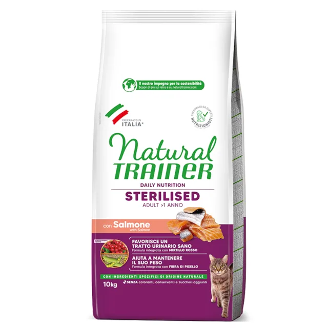 Natural Trainer Sterilised losos - 2 x 3 kg