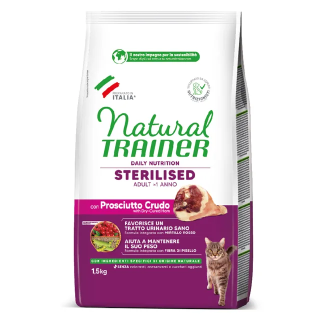 Natural Trainer Sterilised šunka - 2 x1,5 kg