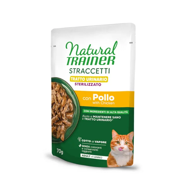 Natural Trainer Straccetti Urinary Sterilised proužky v omáčce - 28 x 70 g kuřecí