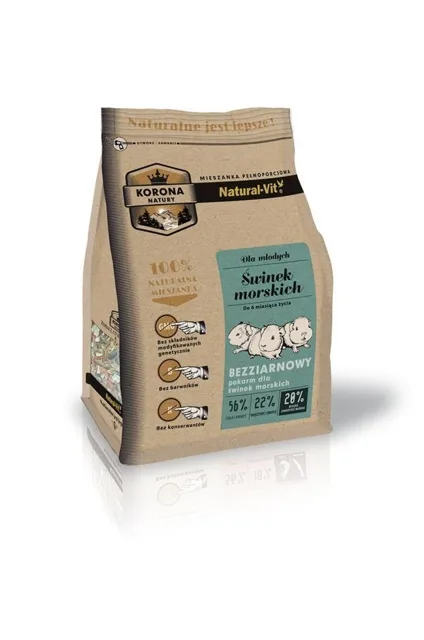 NATURAL-VIT Korona Natury Bezobilná směs pro mladá morčata 750 g