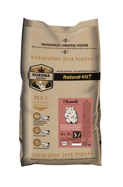 NATURAL-VIT Korona Natury Kompletní směs pro křečky 12 kg