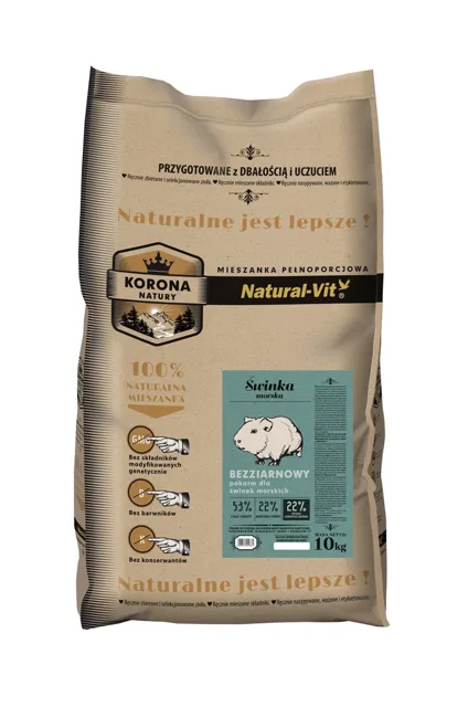 NATURAL-VIT Korona Natury Kompletní směs pro morčata 10 kg