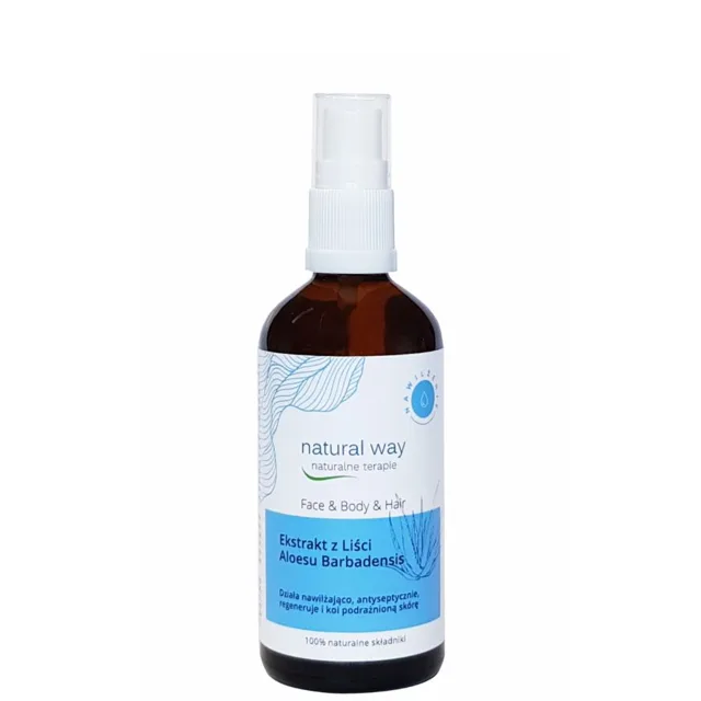 Natural Way Hydratační extrakt z aloe vera na obličej, tělo a vlasy 30 ml