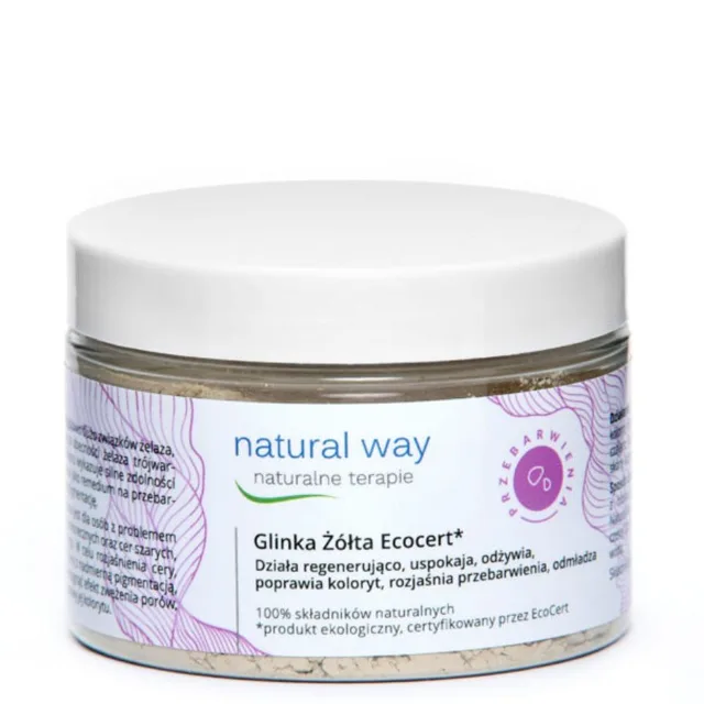 Natural Way Žlutý jíl Ecocert na pigmentové skvrny 100 g