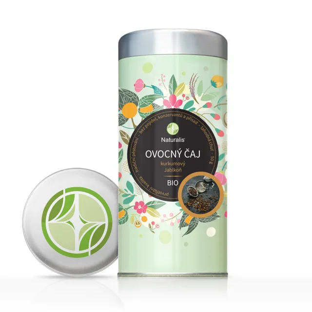 Naturalis Jablkoň Ovocný čaj kurkumový BIO 50 g