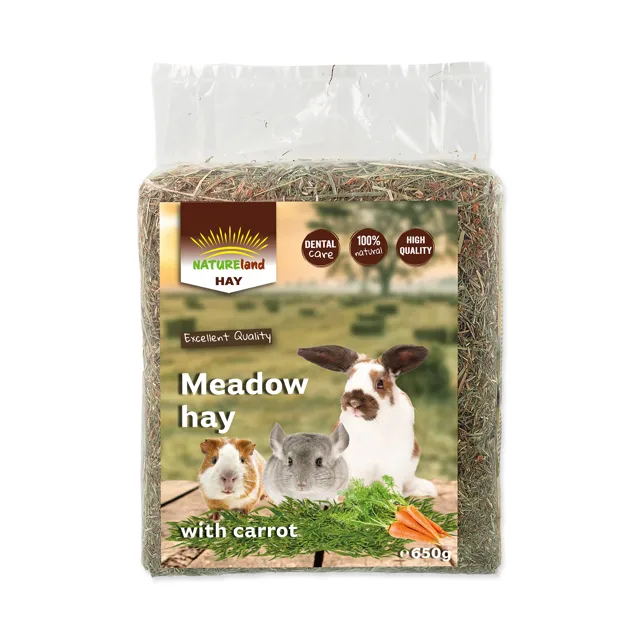 Nature Land Seno Hay s mrkví 0,65 kg