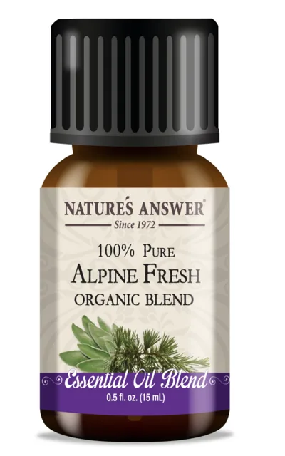Nature's Answer Alpine Fresh Blend, Essential Oil, Alpská svěžest, esenciální olej, BIO, 15 ml