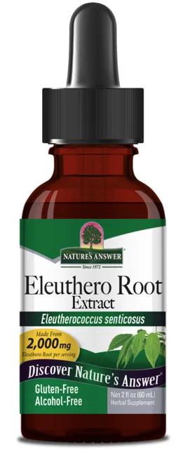 Nature's Answer Eleuthero Root, sibiřský ženšen, extrakt, 60 ml
