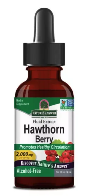 Nature's Answer Hawthorn Berry Fluid Extract, Hloh, extrakt, 2000 mg, 30 ml