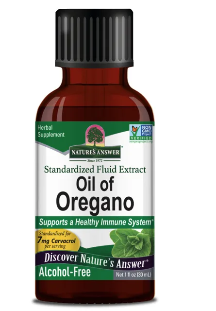 Nature's Answer Oil of Oregano Fluid Extract, Oregánový olej, 30 ml