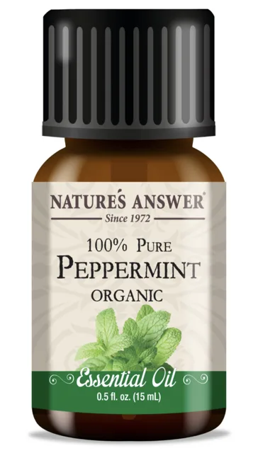 Nature's Answer Peppermint Essential Oil, Máta peprná, esenciální olej, BIO, 15 ml