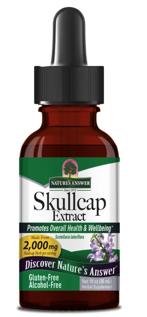 Nature's Answer Skullcap, šišák stranokvětý, extrakt, 30 ml