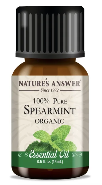 Nature's Answer Spearmint Essential Oil, Máta klasnatá, esenciální olej, BIO, 15 ml