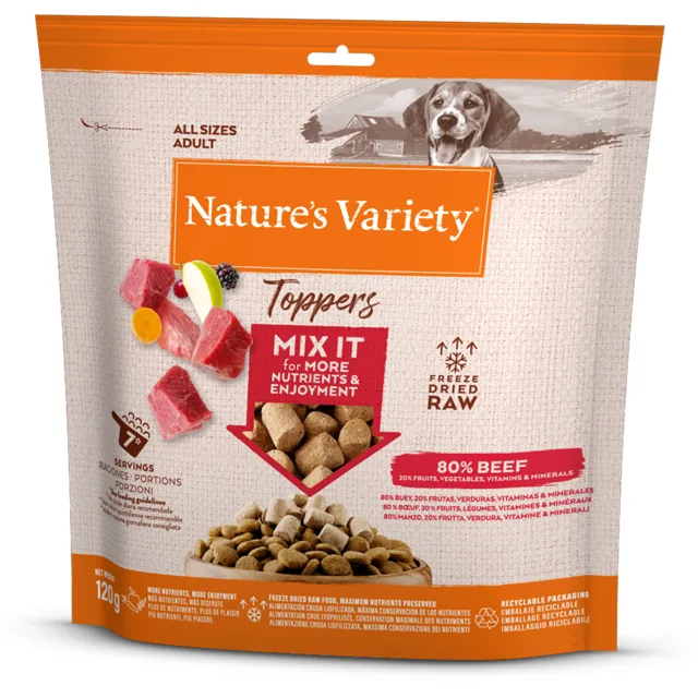 Nature's Variety Freeze Dried Toppers - kuřecí 2 x 120 g