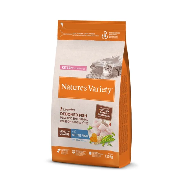 Nature's Variety Healthy Grains Kitten Whitefish - 1,25 kg