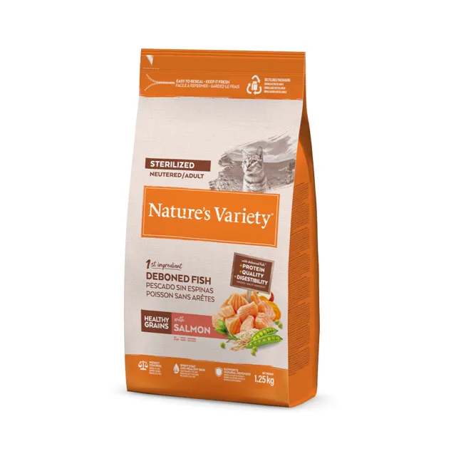 Nature's Variety Healthy Grains Sterilized losos - 1,25 kg