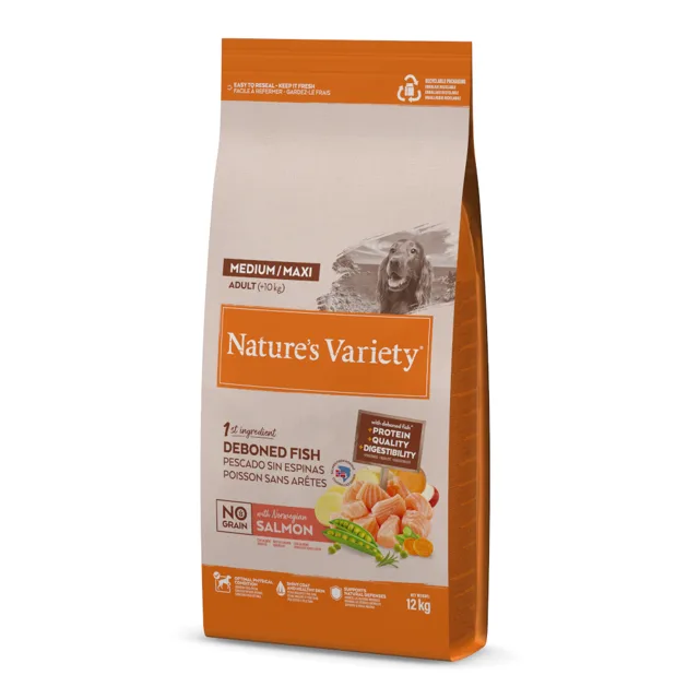 Nature's Variety No Grain Medium/Maxi Adult losos - 12 kg