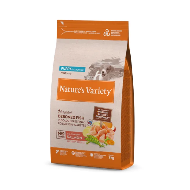 Nature's Variety No Grain Mini Puppy Salmon - 3 kg
