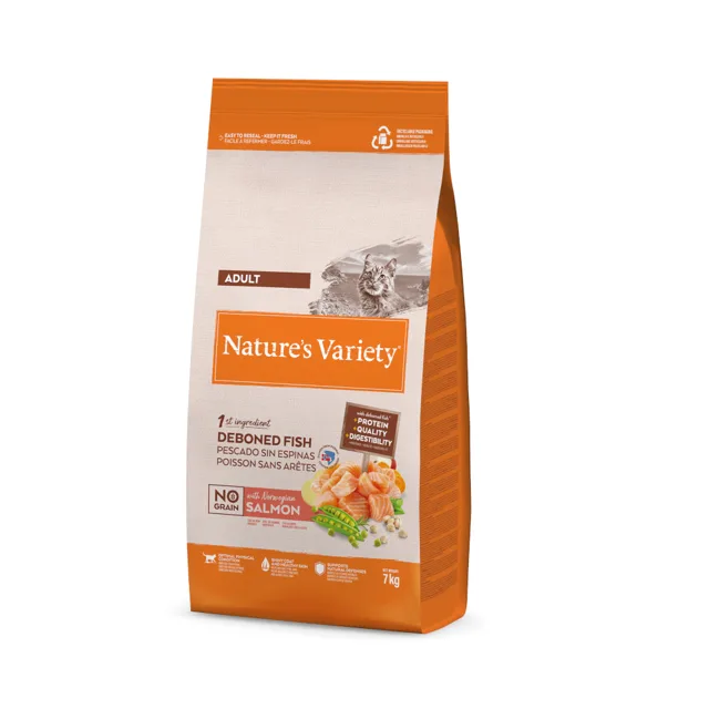 Nature's Variety No Grain norský losos  - výhodné balení: 2 x 7 kg