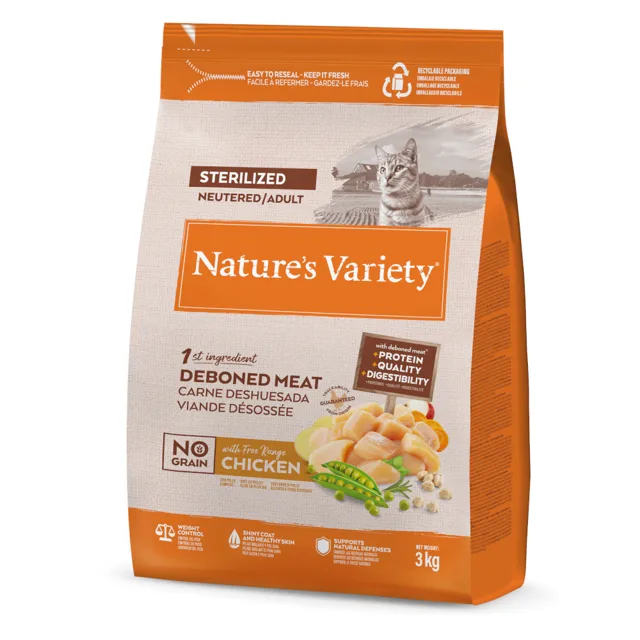 Nature's Variety No Grain Sterilized kuřecí z volného chovu - 1,25 kg