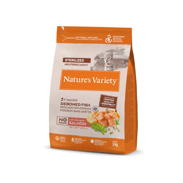 Nature's Variety No Grain Sterilized norský losos - 3 kg