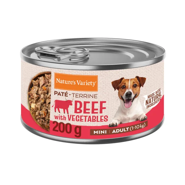 Nature's Variety Paté Mini Adult - výhodné balení: hovězí (3 x 200 g)