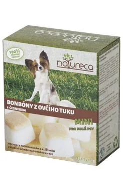 Natureca Bonbóny z ovčího tuku s česnekem mini 250g