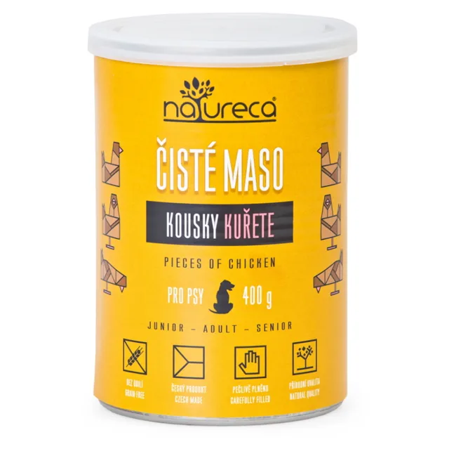 NATURECA Konzerva kuřecí kousky pro psy 400 g