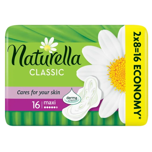 NATURELLA Classic Camomile Maxi Hygienické vložky 16 ks