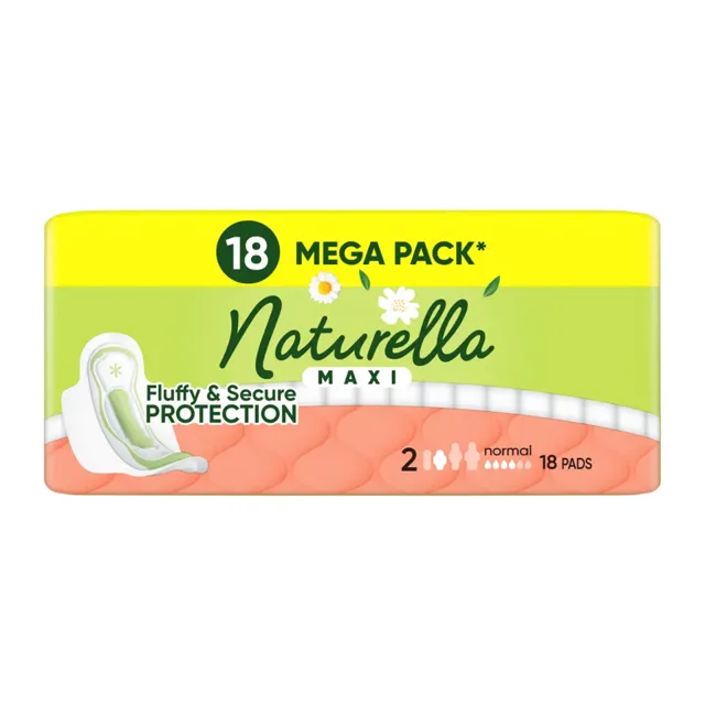 Naturella Hygienické vložky Maxi s křidélky vel. 2 18 ks