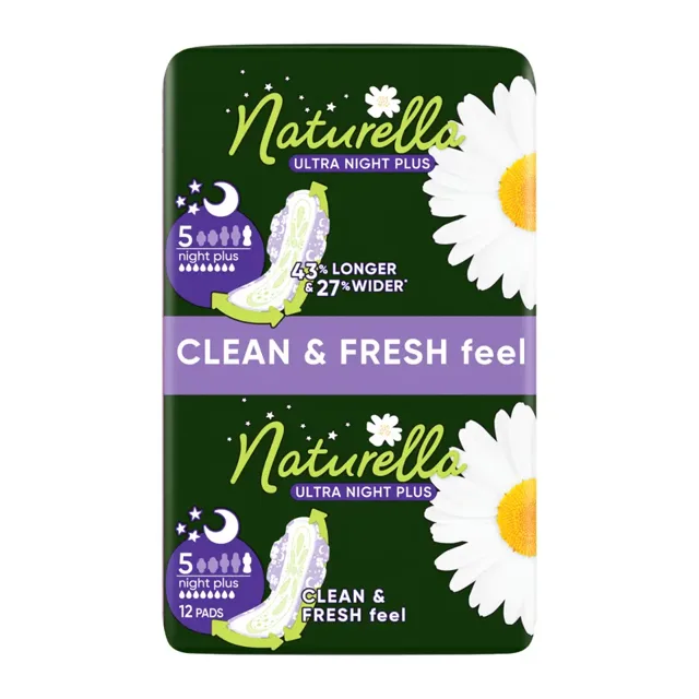 Naturella Hygienické vložky Ultra Night Plus s křidélky vel. 5 12 ks 12 ks