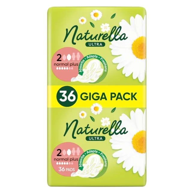 NATURELLA Hygienické vložky Ultra Normal Plus s křidélky 36 kusů